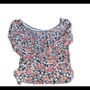 Map to Mars Floral Crop Top